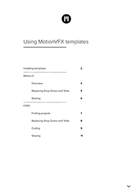 Using Motionvfx Templates