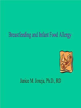 Part 3 Breastfeeding and Infant Food Allergy