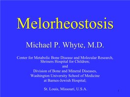 Michael P. Whyte, M.D