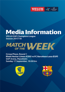 Rhein-Neckar Löwen (GER) Vs FC Barcelona Lassa (ESP)