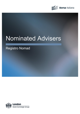 Nominated Advisers