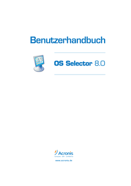 Acronis Os Selector Als Bootmanager