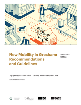 New Mobility in Gresham: Gresham Recommendations and Guidelines