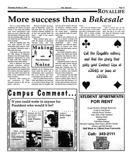 More Success Than a Bakesale Isn't It a Great Feeling When Harmacy Hit Stores the Begin­ Him Can Still Be Heard in the Bass Waves