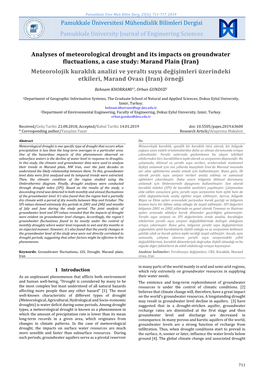 Analyses of Meteorological Drought and Its Impacts on Groundwater