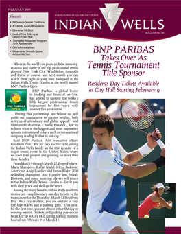 BNP Paribas Tennis Tournament