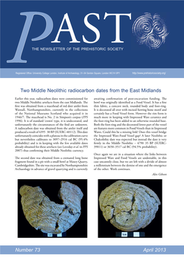 Two Middle Neolithic Radiocarbon Dates from the East Midlands