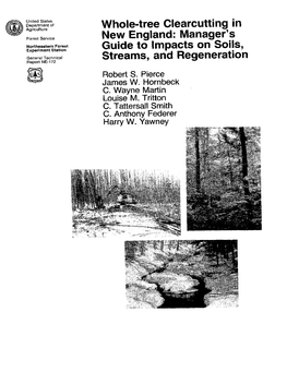 W Hole-Tree Clearcutting in New England