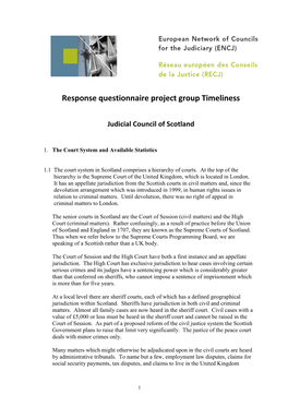 Judicial Council Scotland