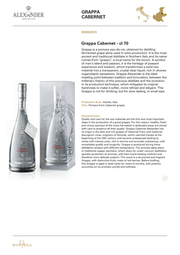 Grappa Cabernet