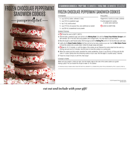 Frozen Chocolate Peppermint Sandwich Cookies