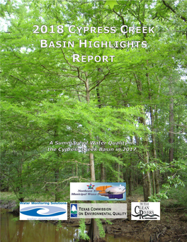 2018 Cypress Creek Basin Highlights Report