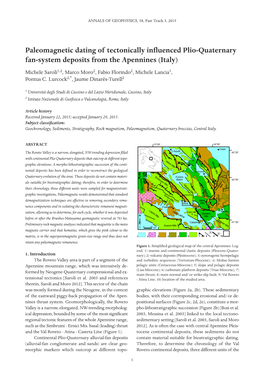 ANNALS of GEOPHYSICS, 58, Fast Track 3, 2015