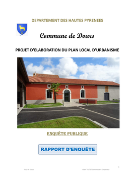 Rapport Et Conclusions Dours