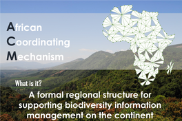 ACM Documents GBIF-Africa Regional Engagement Strategy