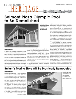 Belmont Plaza Olympic Pool to Be Demolished