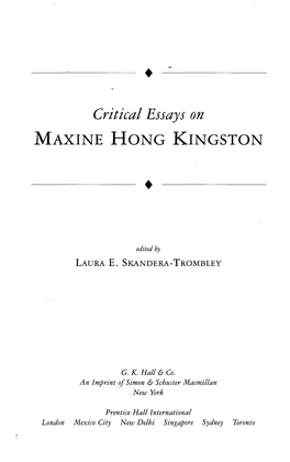 Maxine Hong Kingston