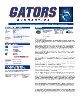 Meet Information Gator Social 2018 Ncaa Regional