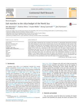 Salt Marshes in the Silica Budget of the North Sea