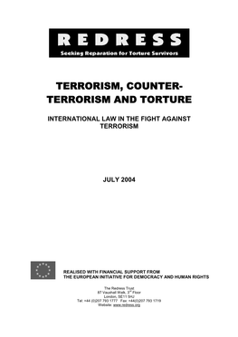 Terrorism, Counter- Terrorism and Torture