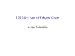 ECE 3574: Applied Software Design