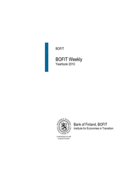 BOFIT Weekly Yearbook 2010