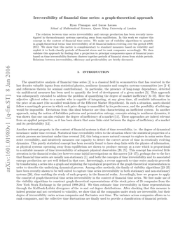 Irreversibility of Financial Time Series: a Graph-Theoretical Approach