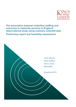 The Association Between Midwifery Staffing and Outcomes in Maternity Services in England: Observational Study Using Routinely Collected Data
