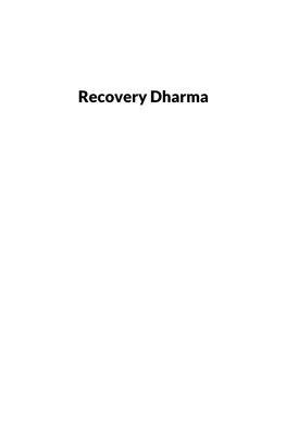 Recovery Dharma