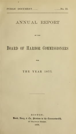 Annual Report of the Board of Harbor Commissioners, 1877 and 1878
