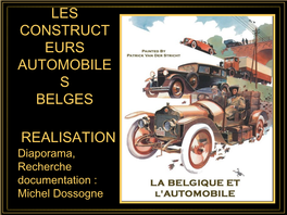 Les Construct Eurs Automobile S Belges