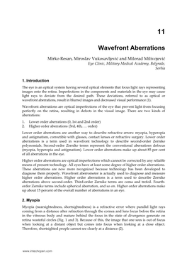 Wavefront Aberrations