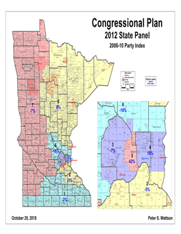 Congressional Plan 2012 State Panel