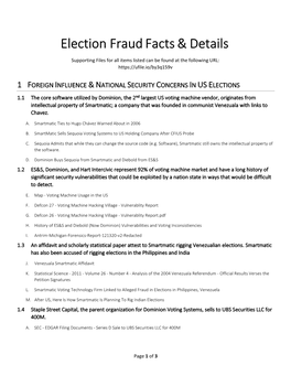 Election Fraud Facts & Details