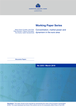 Working Paper Series