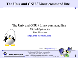 Introduction to Unix / Linux