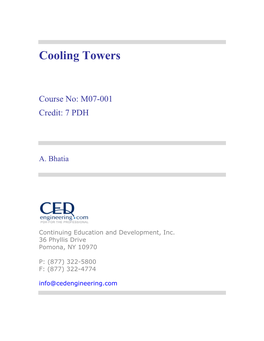 Cooling Towers