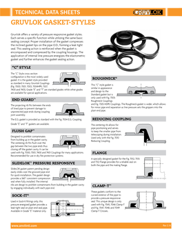 Gruvlok Gasket-Styles