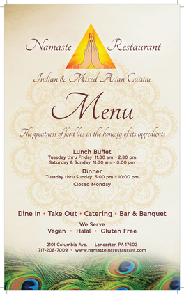 Namaste-Restaurant-Menu.Pdf