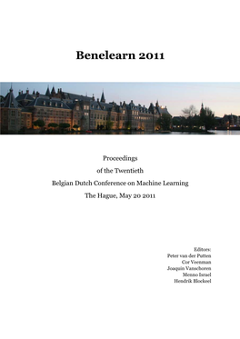 Benelearn 2011