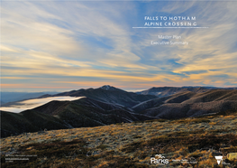 Falls to Hotham Alpine Crossing Master Plan – Executive Summary