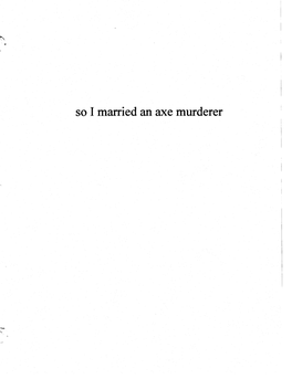 So I Married an Axe Murderer 1993