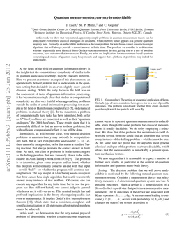 Arxiv:1111.3965V3 [Quant-Ph] 25 Jun 2012 Setting