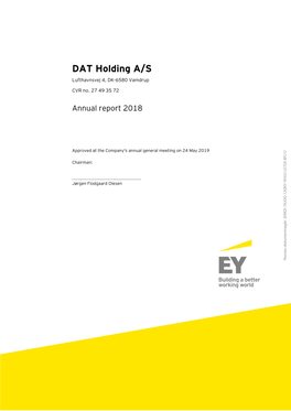 DAT Holding A/S Lufthavnsvej 4, DK-6580 Vamdrup