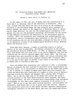 Gained, but Also for the Geological Chronology-Particularly for the Record of Lake Lahontan Fluctuation and Deposition-It Was Anticipated Would Be Revealed