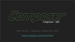 Composer 101
