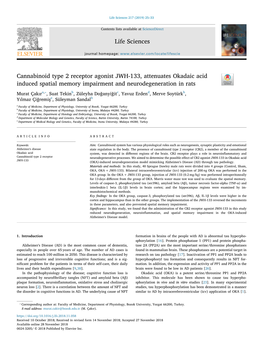 Cannabinoid Type 2 Receptor Agonist JWH-133, Attenuates Okadaic Acid