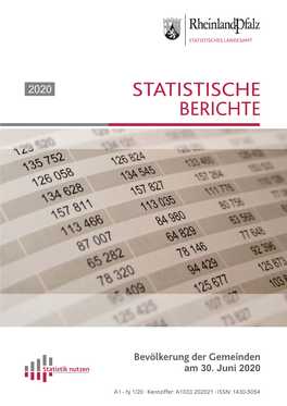 Bevölkerung Der Gemeinden Am 30. Juni 2020