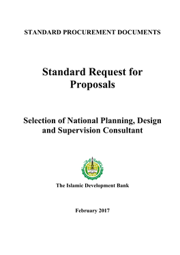 Standard Request for Proposals