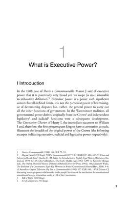 What Is Executive Power?